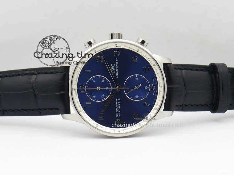 MIROTIME 0410 Portuguese Chrono IW371432 “Laureus” ZF 1:1 Best Edition On Black Leather Strap A79350 (Slim Movement) WaterResistant 7262